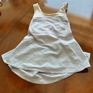 Lululemon, sports, tank top, light, blue, and white, medium